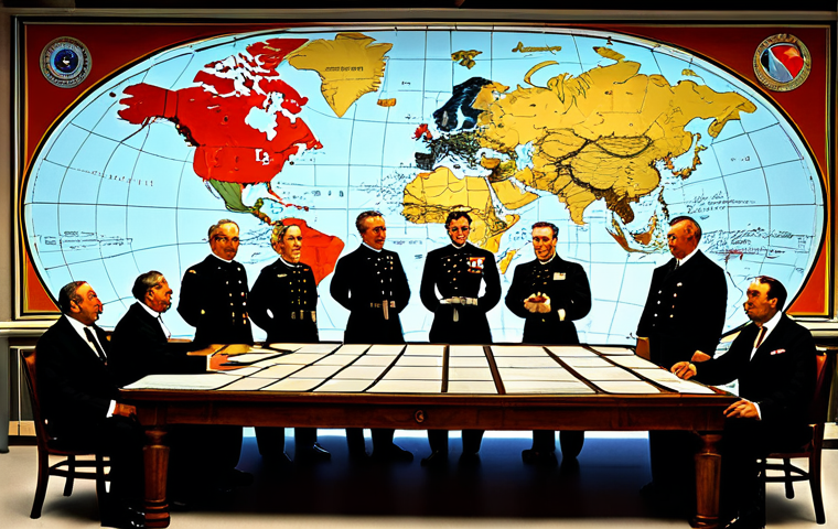 A professional illustration depicting the complex web of pre-WWI European alliances and the escalating arms race. The scene features a group of stoic military and diplomatic figures, fully clothed in professional dress uniforms and formal attire, gathered around a large, illuminated map table. The map is intricately detailed, showing the entangled lines of the Triple Alliance and the Triple Entente, with strategic points highlighted. In the background, modern industrial factories are subtly visible, billowing smoke, alongside silhouettes of newly developed dreadnought battleships and advanced artillery, symbolizing the technological advancements and the massive production of armaments. The atmosphere is tense but controlled, reflecting a fragile 'armed peace'. The lighting is dramatic and historical.
    *   **Quality Modifiers**: professional photography, historical accuracy, intricate details, cinematic lighting, realistic rendering, high resolution, perfect anatomy, correct proportions, natural pose, well-formed hands, proper finger count, natural body proportions.
    *   **Safety Modifiers**: fully clothed, modest clothing, appropriate attire, professional dress, safe for work, appropriate content, professional.