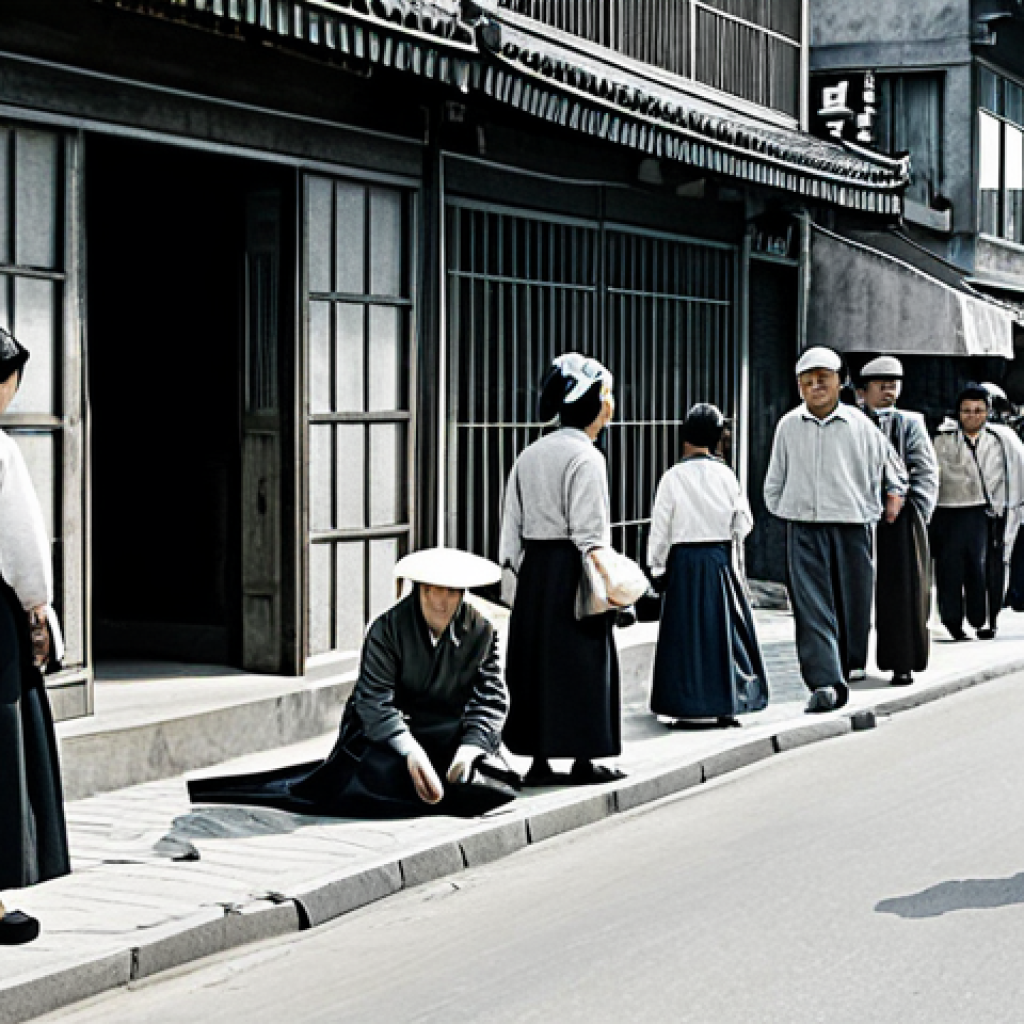 Post-War Reconstruction**

"A bustling street scene in Seoul after the Korean War, showing people rebuilding their lives, fully clothed, modest attire, appropriate content, safe for work, perfect anatomy, correct proportions, natural pose, showing resilience and hope, professional photography, high quality, family-friendly."

**